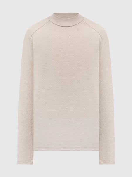 Шерстяной лонгслив Sease бежевый