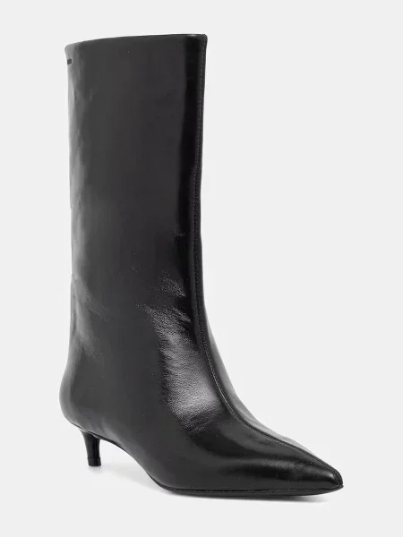BOSS ghete de piele Gracey mic negru