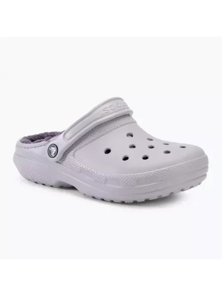 Klapki Crocs Classic Lined Clog mauve mist/mauve mist szare