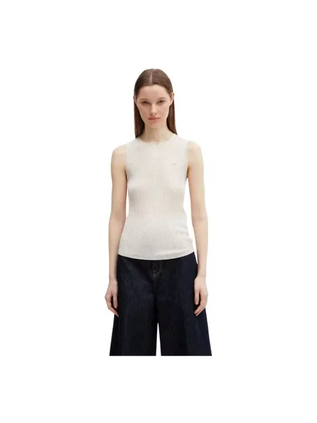Top Maison Kitsune beżowy