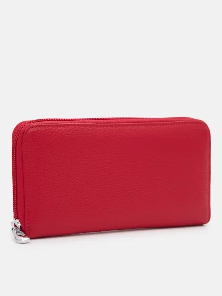 Кожаный кошелек Royalbag красный