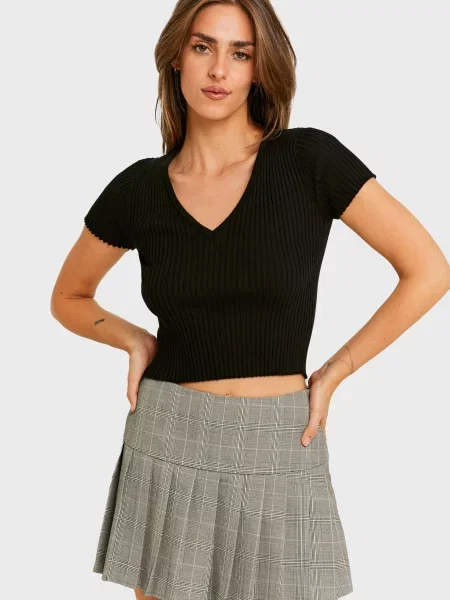 Картата спідниця Tally Weijl сіра