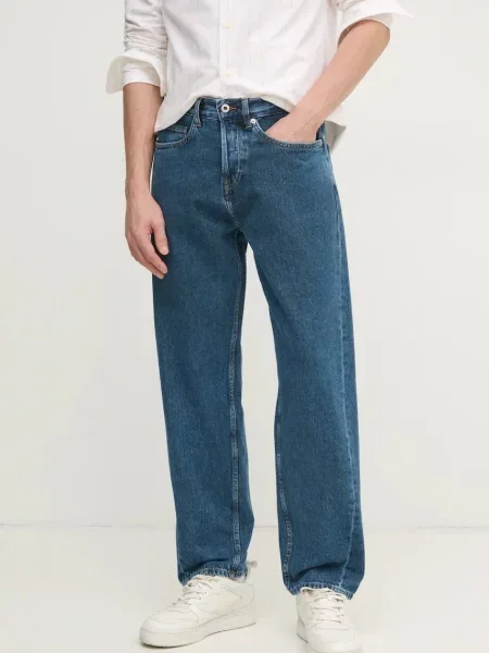 Pepe Jeans jeansy BARREL JEANS niebieskie