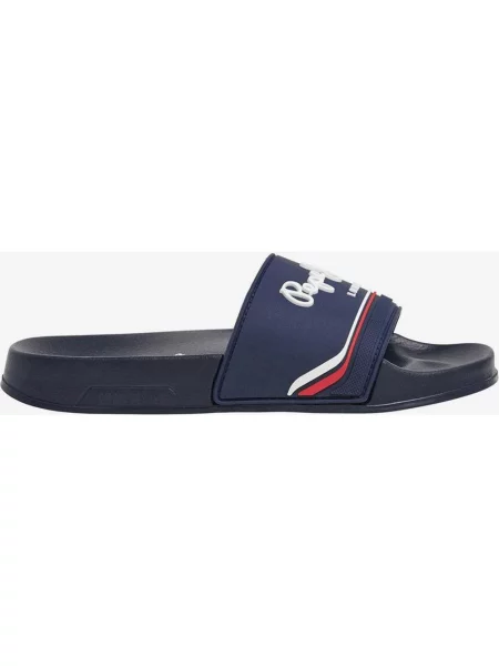 Sandały Pepe Jeans Slider Origin granatowy júnior 32 czerwony