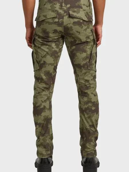 Камуфляжные брюки карго G-star Raw зеленые