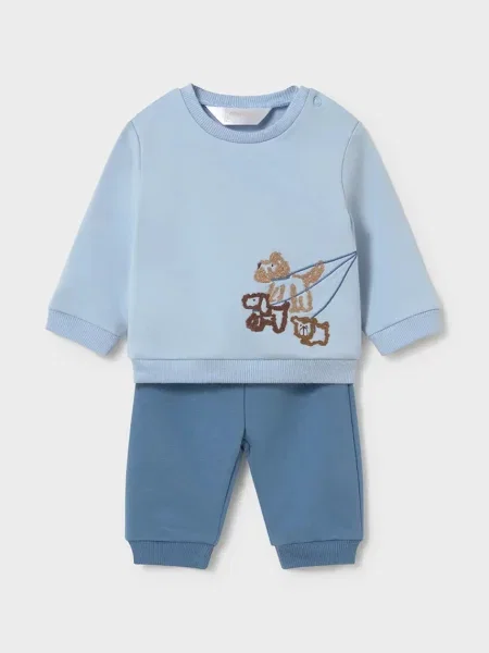 Mayoral Newborn compleu de trening pentru bebeluși din cu albastru