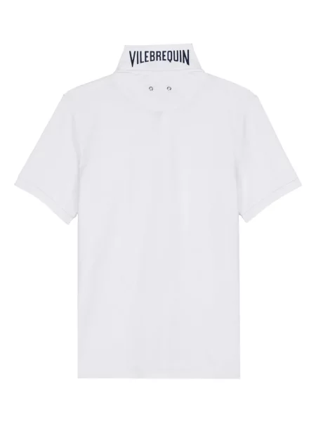 Tricou polo Vilebrequin cu imagine alb