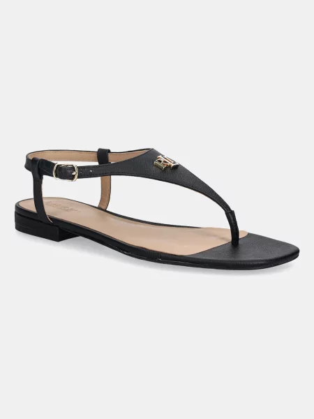 Lauren Ralph Lauren sandale de piele Everley 2 negru