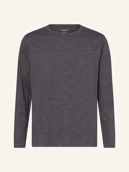 Calvin Klein Pyžamové Tričko tmavě šedá