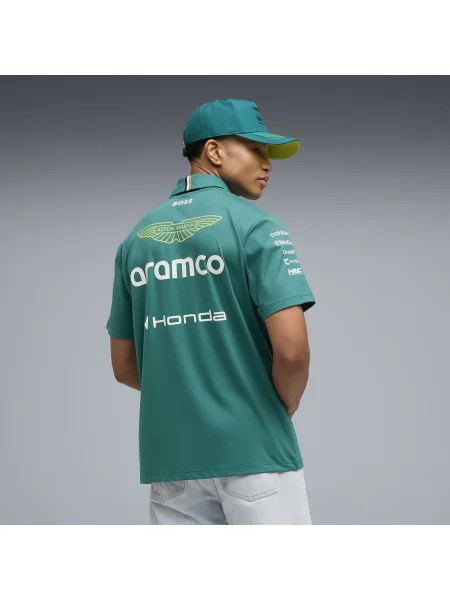 Replika koszulki polo unisex PUMA × ASTON MARTIN ARAMCO TEAM Akcesoria S zielony