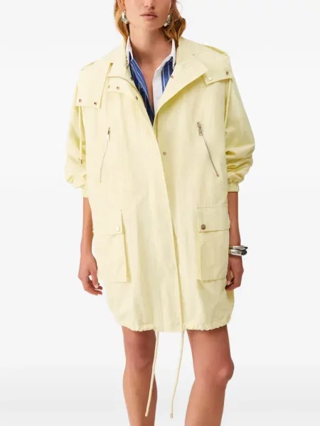 Geacă parka Liu Jo cu glugă galben