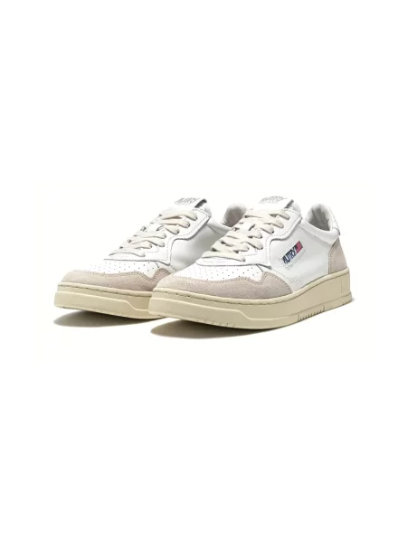 Sneakers Autry Medalist Low Wom White Leather/ Beige Suede EUR 36 białe