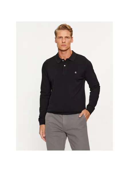United Colors Of Benetton Polo majica Regular Fit črna