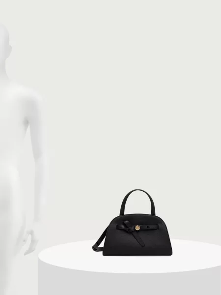 TORY BURCH Bőr bőrönd Romy fekete