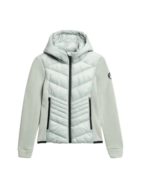 Geacă Superdry din fleece gri