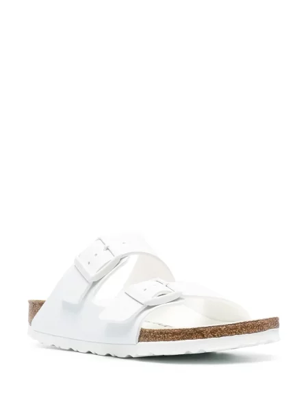 Slip on sandalai Birkenstock balta