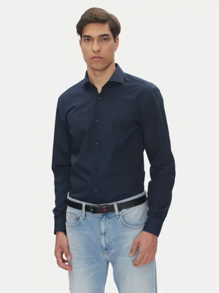 HUGO Košile C-Jason Tmavomodrá Slim Fit