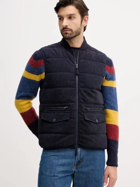 Елек United Colors of Benetton зимен модел тъмносиньо