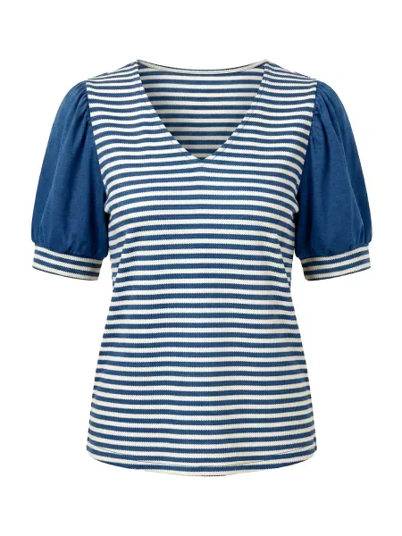 Imily Bela Tricou albastru alb