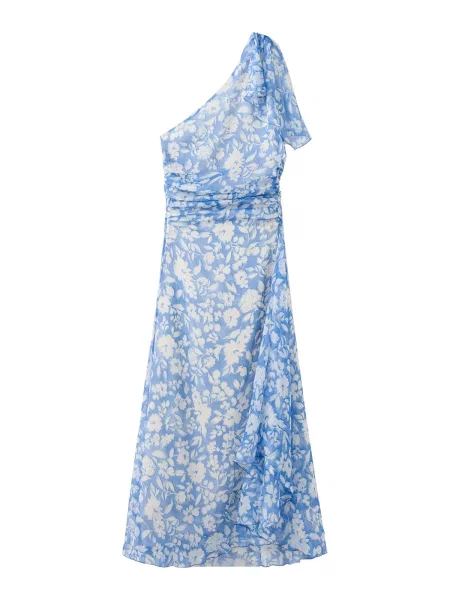 MANGO Rochie Corina azur / albastru deschis / natural alb