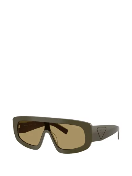 Ochelari de soare Prada Eyewear cu imprimeu geometric verde
