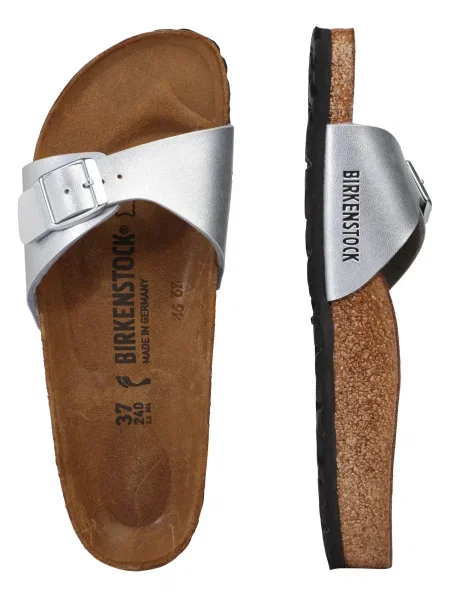 Šľapky BIRKENSTOCK Madrid BF Narrow silver