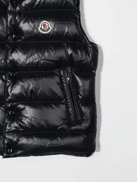 Kamizelka puchowa dziecięca Moncler Enfant niebieska
