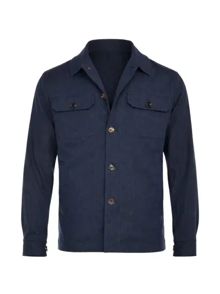 Вълнено яке Kiton синьо