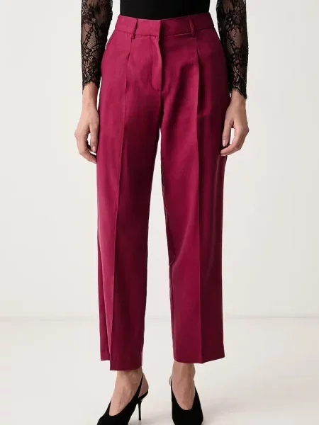 Morgan pantaloni regular pentru femei cu lyocell