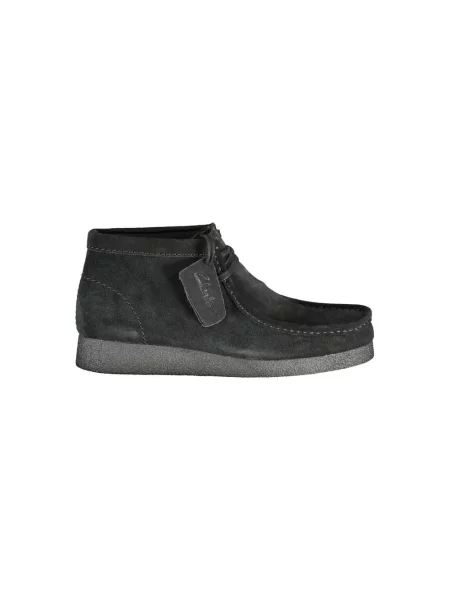 Botki Clarks skórzane szare