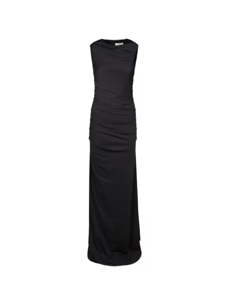 Rochie maxi Danamé fără mâneci negru