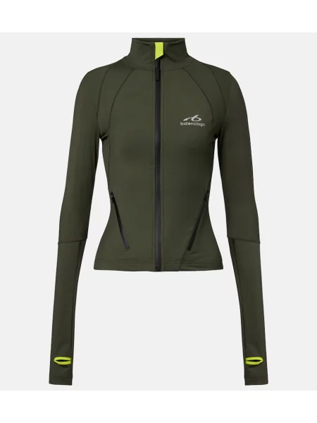 Top Balenciaga cu autograf verde