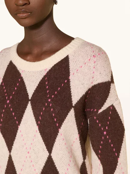 Milano Italy Sweter braun beżowy