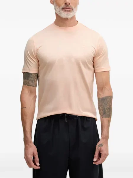 Tricou Karl Lagerfeld cu broderie roz