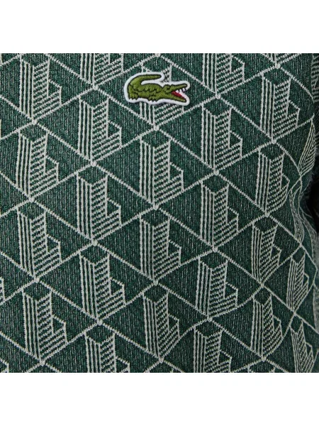 Lacoste Koszulka Polo Z Monogramem Classic Fit zielona