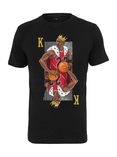 Mister Tee Tricou maro / galben / portocaliu negru