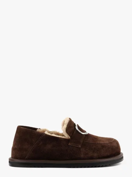 Замшеві Лофери LeBERDES коричневий