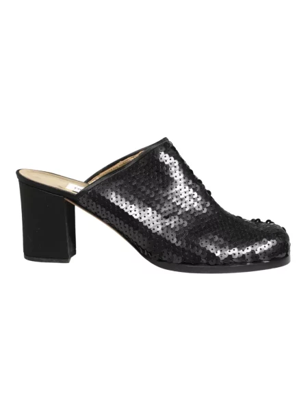 Klapki Dolce And Gabbana skórzane czarne