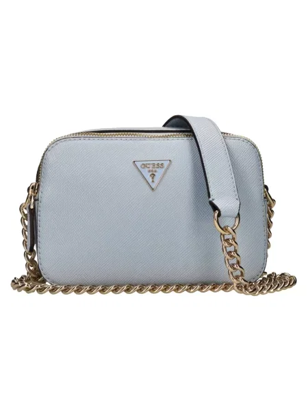 Torebka crossbody Guess skórzana niebieska