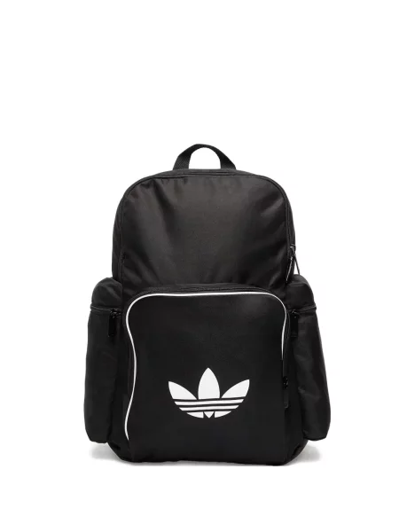 Top Adidas cu dungi din jerseu cu imagine gri