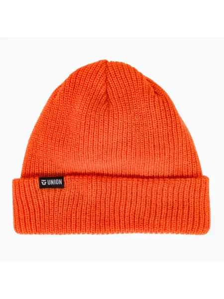 Olcsóbban. Union Low Cuff Beanie orange téli sapka. Méret: OS narancsszínű