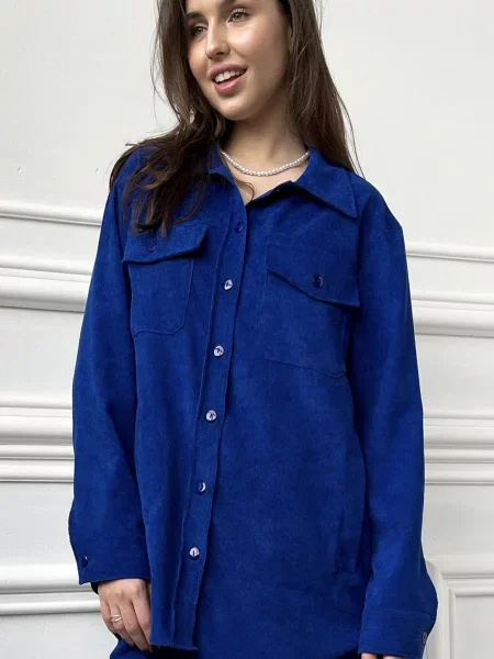 Сорочка LadyLike текстиль синій