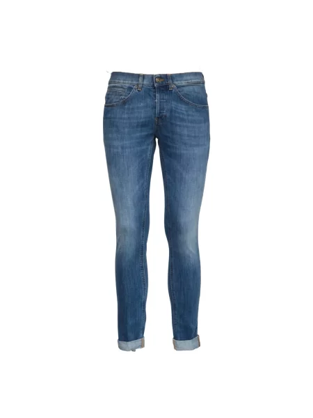 Skinny jeansy skinny Dondup niebieskie