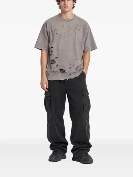 Tricou Warman zdrențuiți gri