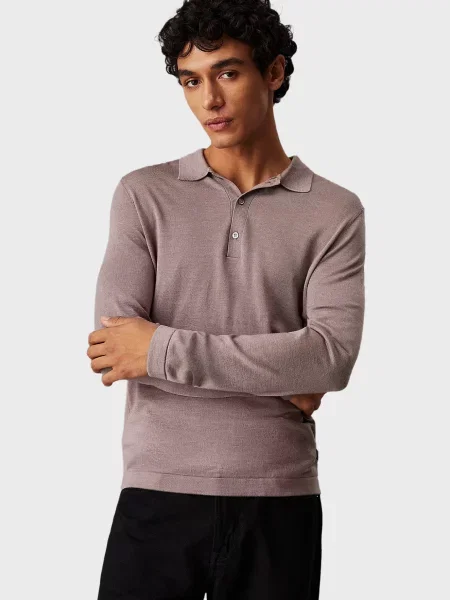 Вовняний светр Calvin Klein бежевий