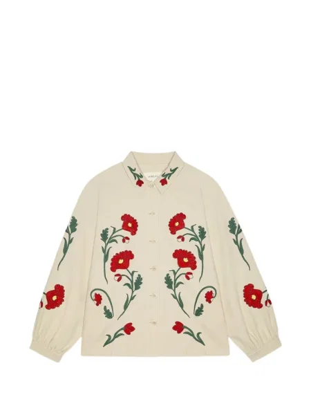 Haftowana kurtka The Great. w kwiatki