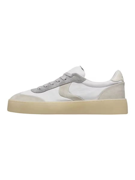 Sneakersy Voile Blanche skórzane białe