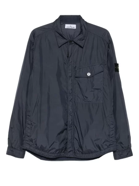 Geacă Stone Island cu strasuri albastru