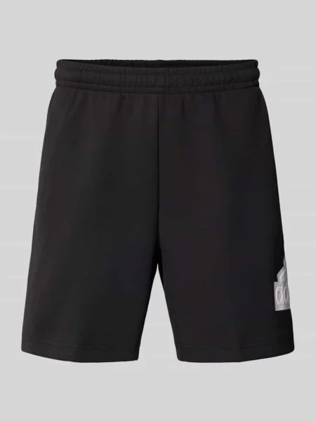 Szorty z dzianiny dresowej o kroju regular fit z detalem z logo Adidas Sportswear czarne