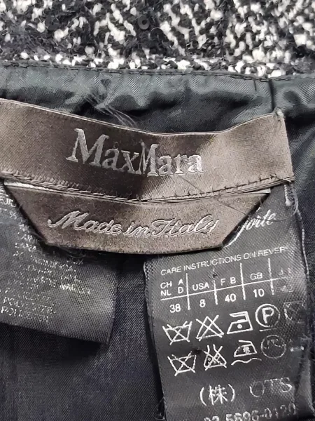 Φόρεμα Max Mara με παγιέτες στράπλες μαύρο